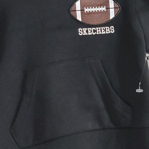 Skechers Boys' 2-Piece Hoodie and Pants Set - Black Football Graphic -18 and 24M - Picture 12 of 16